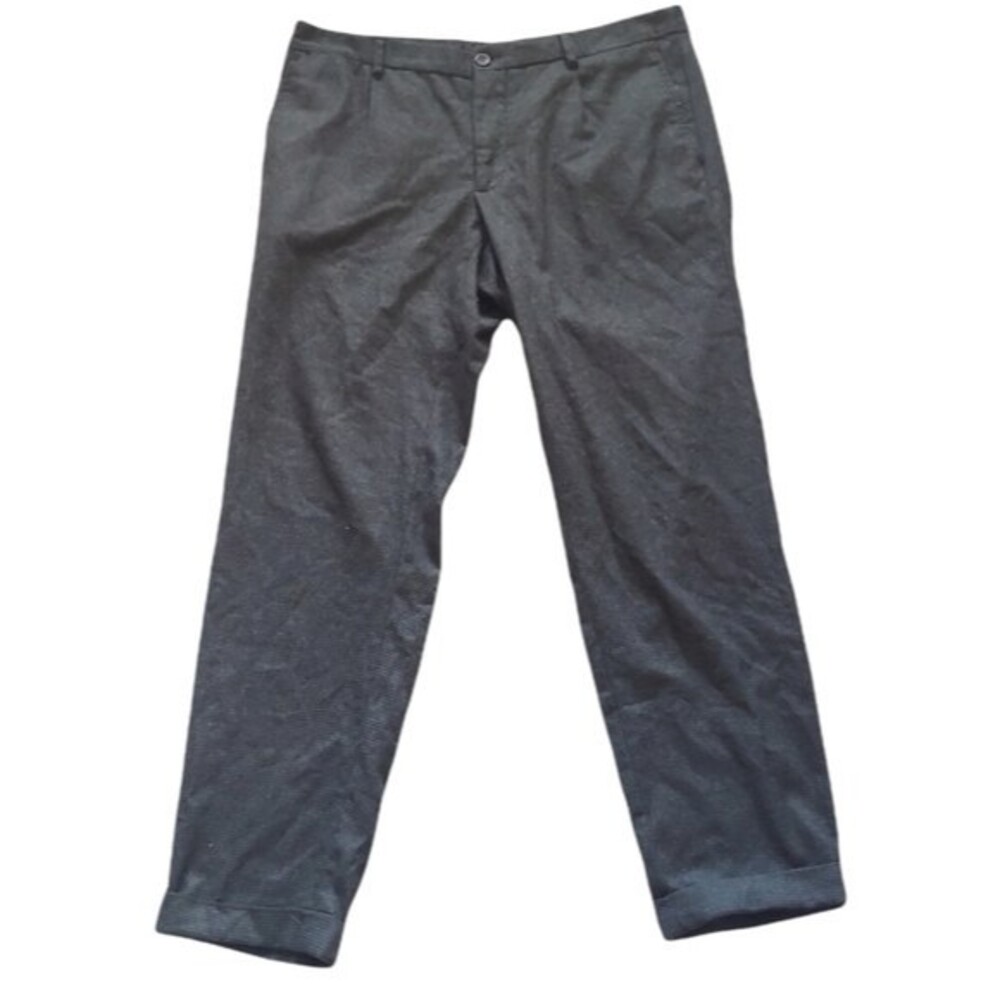 MNG Man Gray Wool Blend Trouser Dress Pants Size 36